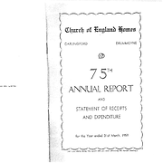 Church of England Homes 75th Annual Report